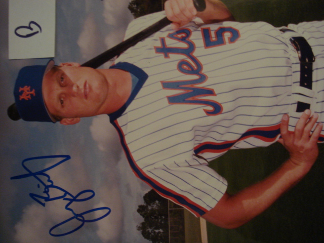 Jeremy Bernitz Autographed 8 X 10 Mets Picture With COA pose B