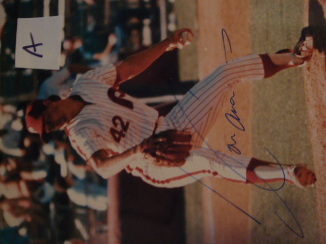 Don Carmen Autographed 8 X 10 Phillies Picture With COA pose A
