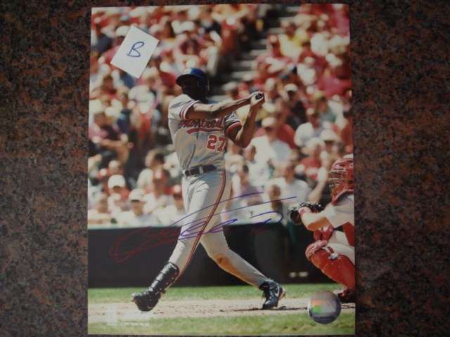 Vladimir Guerrero Autographed 8 X 10 Expos Picture With COA pose B