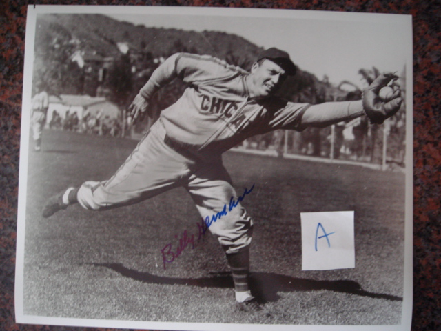 Billy Herman Autographed 8 X 10 Cubs Picture With COA pose A