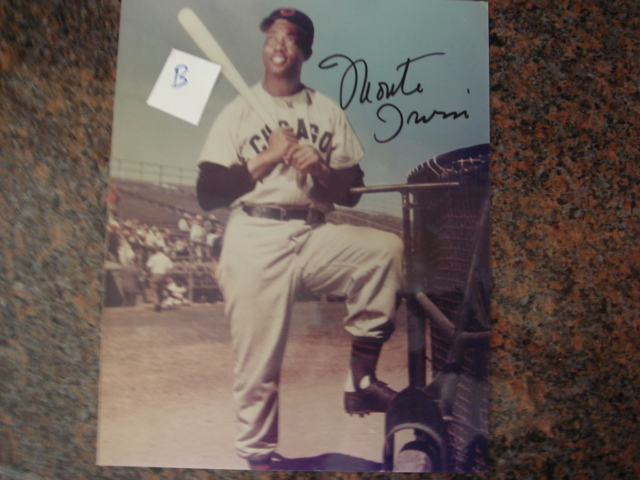 Monte Irvin Autographed 8 X 10 Cubs Picture With COA pose B