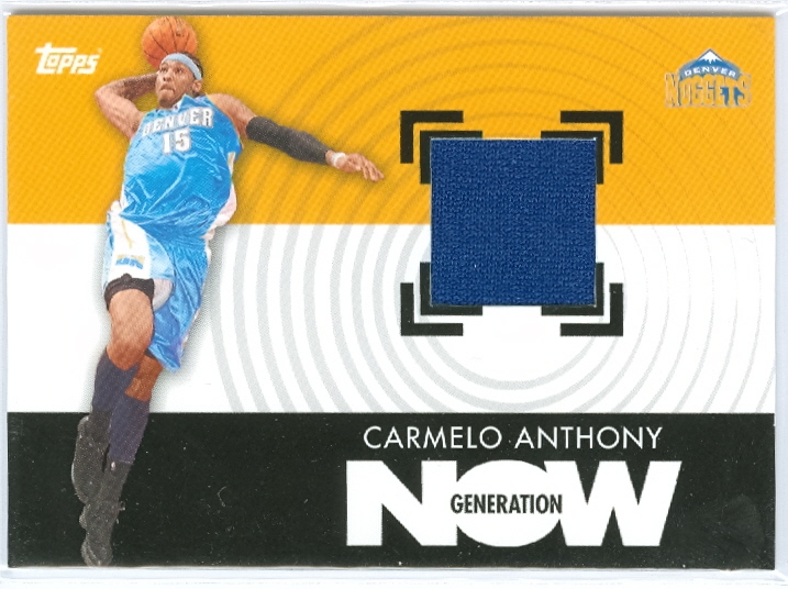2007-08 Topps Generation Now Relics #GNRCA Carmelo Anthony - @WHS