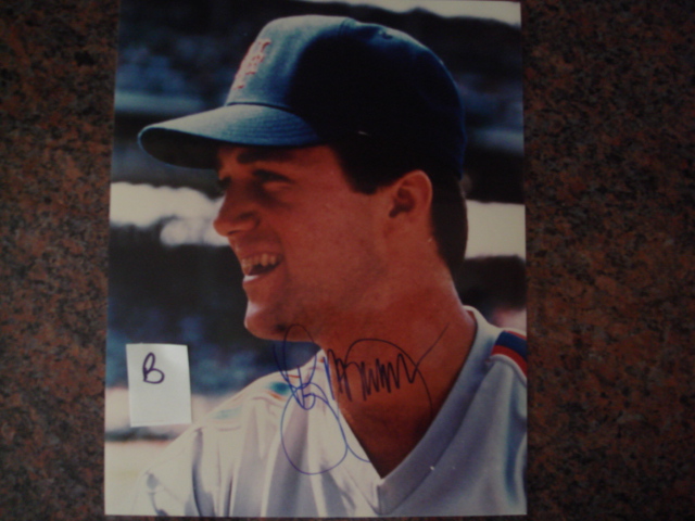 Roger McDowell Autographed 8 X 10 Mets Picture With COA pose B