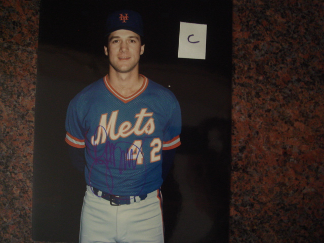 Roger McDowell Autographed 8 X 10 Mets Picture With COA pose C