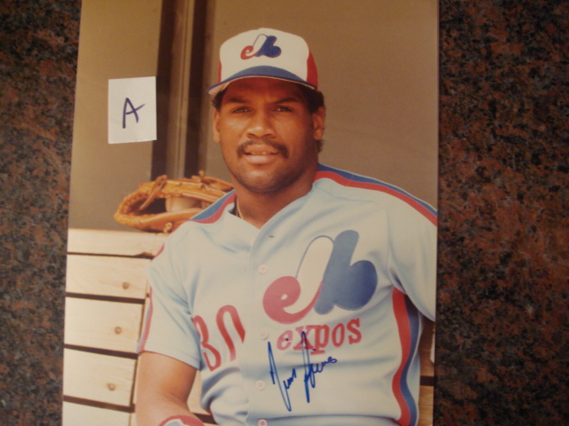 Tim Raines Autographed 8 X 10 Expos Picture With COA pose A