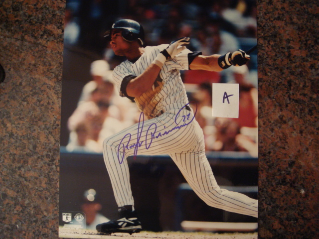 Ruben Rivera Autographed 8 X 10 Yankee Picture With COA pose A