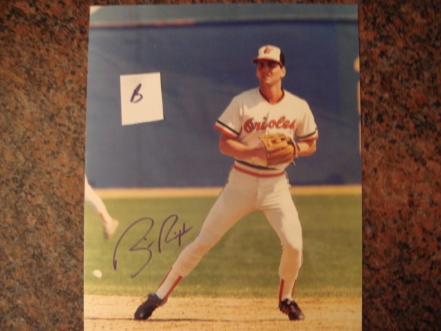 Billy Ripken Autographed 8 X 10 Orioles Picture With COA  pose B