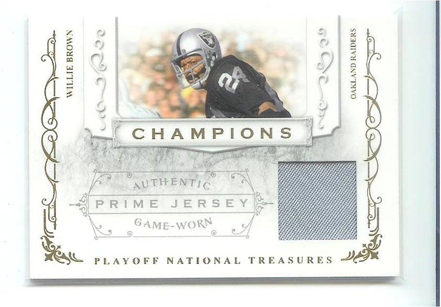 2008 Playoff National Treasures Champions Material #25 Willie Brown/14