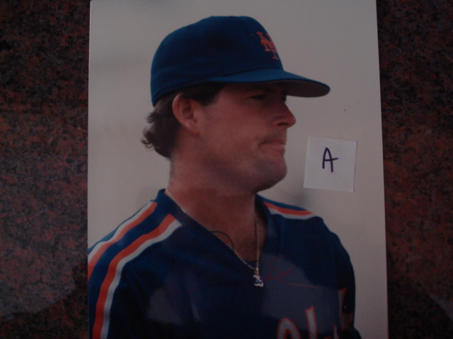 Doug Sisk Autographed 8 X 10 Mets Picture With COA pose A