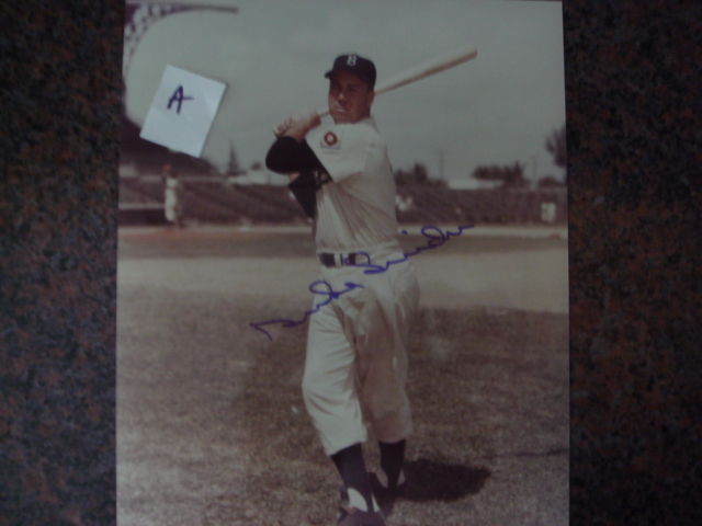 Duke Snider Autographed 8 X 10 Brooklyn Dodger Picture With COA pose A
