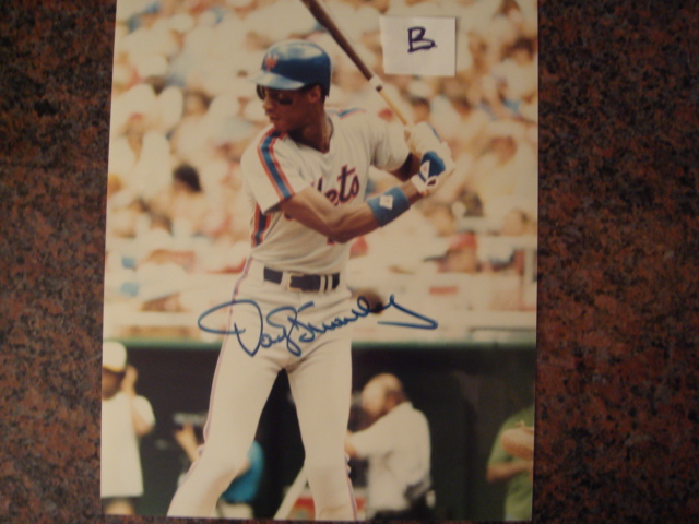 Darryl Strawberry Autographed 8 X 10 Picture With COA pose B