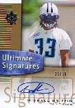 2007 Ultimate Collection Ultimate Signatures Gold #USMG Michael Griffin