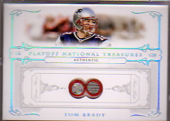 2007 Playoff National Treasures Material Face Mask #1 Tom Brady