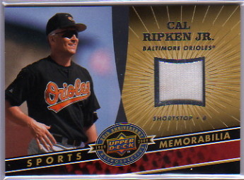 2009 Upper Deck 20th Anniversary Memorabilia #MLBCR Cal Ripken Jr.