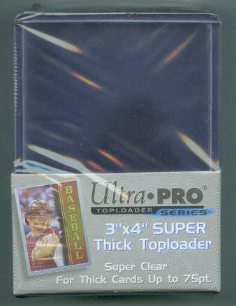 Pack of (25) Ultra Pro Premium Clear Thick Top Loaders 75pt