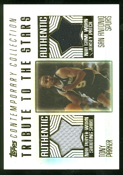 2003-04 Topps Contemporary Collection Tribute to the Stars Relics #TP Tony Parker/50