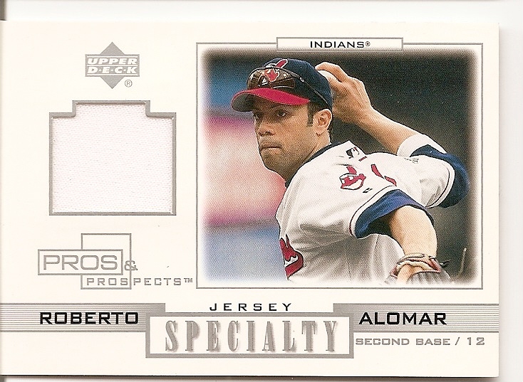 2001 Upper Deck Pros and Prospects Specialty Game Jersey #SRA Roberto Alomar