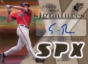 2007 SPx Young Stars Signatures #ST Scott Thorman