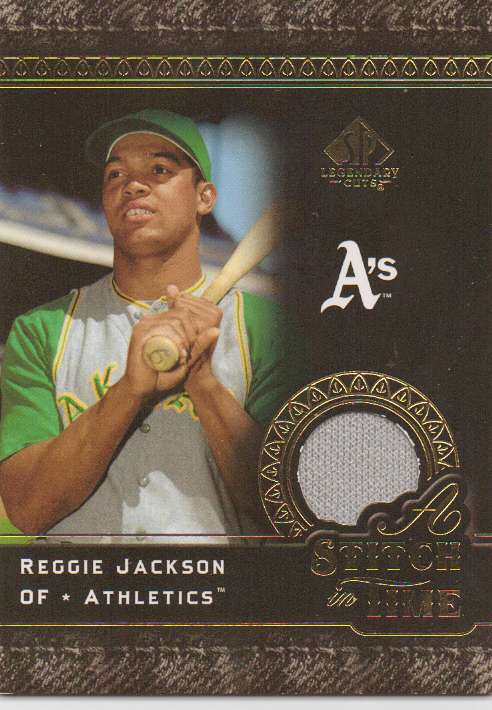 2007 SP Legendary Cuts A Stitch in Time Memorabilia #RJ Reggie Jackson