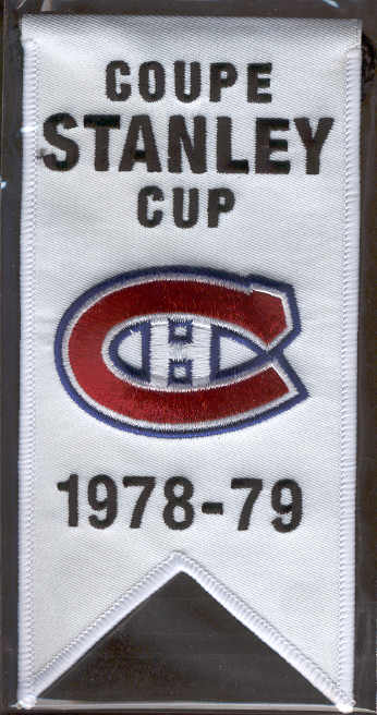 2008-09 Upper Deck Montreal Canadiens Centennial Mini Banners #22 Stanley Cup 1978-79