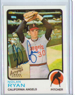 1999 Topps Ryan Autographs #6 Nolan Ryan 1973 - Blue Autograph!! - NM-MT