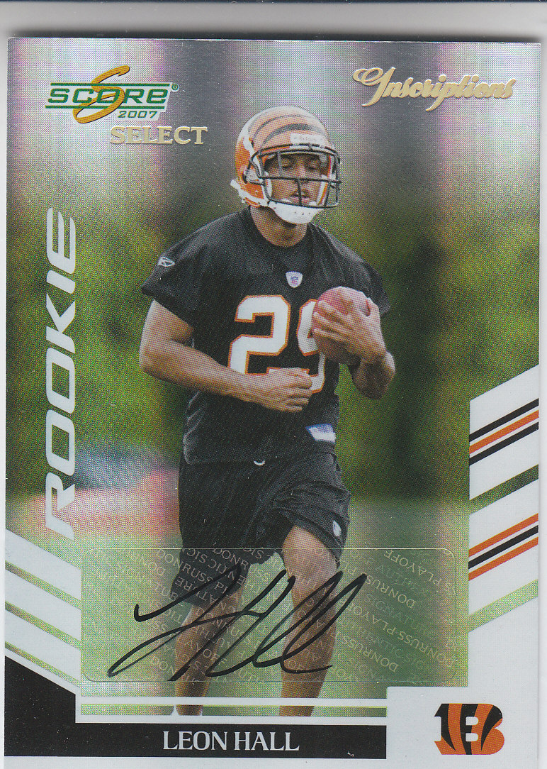 2007 Select Inscriptions #338 Leon Hall/40