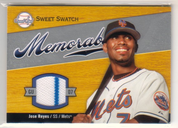 2007 Sweet Spot Sweet Swatch Memorabilia #SWRE Jose Reyes