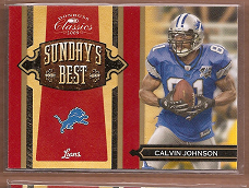 2009 Donruss Classics Sunday's Best Gold #11 Calvin Johnson
