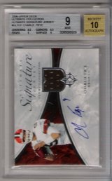 2006 Upper Deck Ultimate Collection Ultimate Signature Jersey #ULTCF Charlie Frye BGS MINT 9! BGS Pristine 10 Autograph!! #10/35! ROOKIE!
