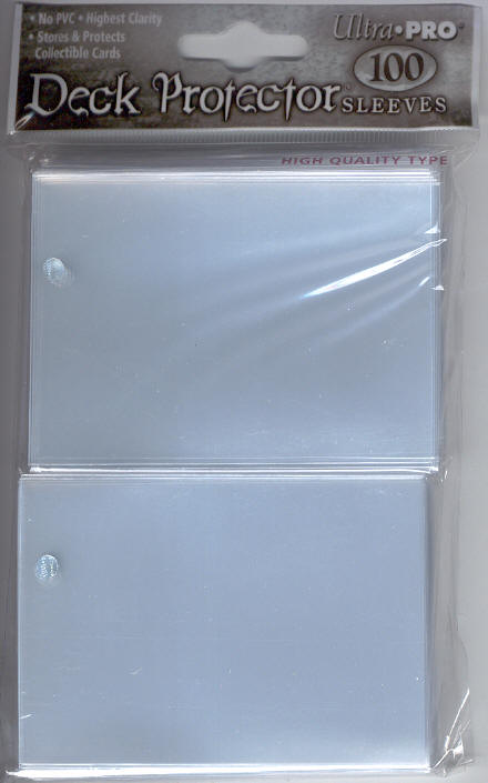 Ultra Pro Deck Protector Sleeves 100 count pack - Clear (fits standard size Magic the Gathering cards, etc)