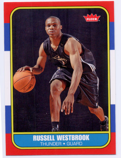 2008-09 Fleer 1986-87 Rookies #86R166 Russell Westbrook