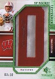 2009 SP Threads Rookie Lettermen College Autographs #257 Travis Beckum/81*/letters spell WISCONSIN/card serial numbered to 9}