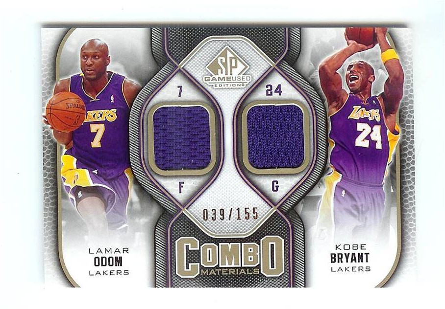 2009-10 SP Game Used Combo Materials 155 #CMBO Kobe Bryant/Lamar Odom