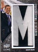 2008 Upper Deck Icons Presidential Icons Lettermen #PL1 Barack Obama/229