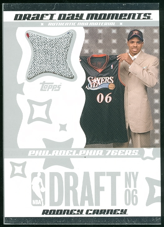 2006-07 Topps Big Game Draft Day Moments Patches #RC Rodney Carney