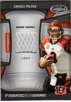 2009 Certified Fabric of the Game #28 Carson Palmer/99