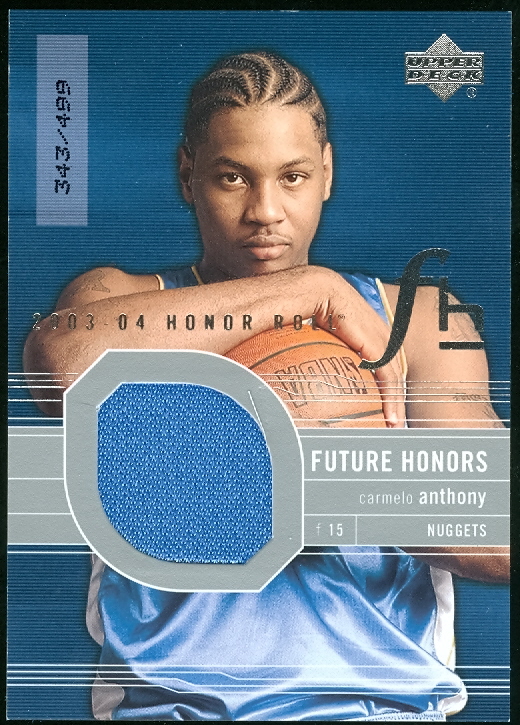 2003-04 Upper Deck Honor Roll #108 Carmelo Anthony JSY RC