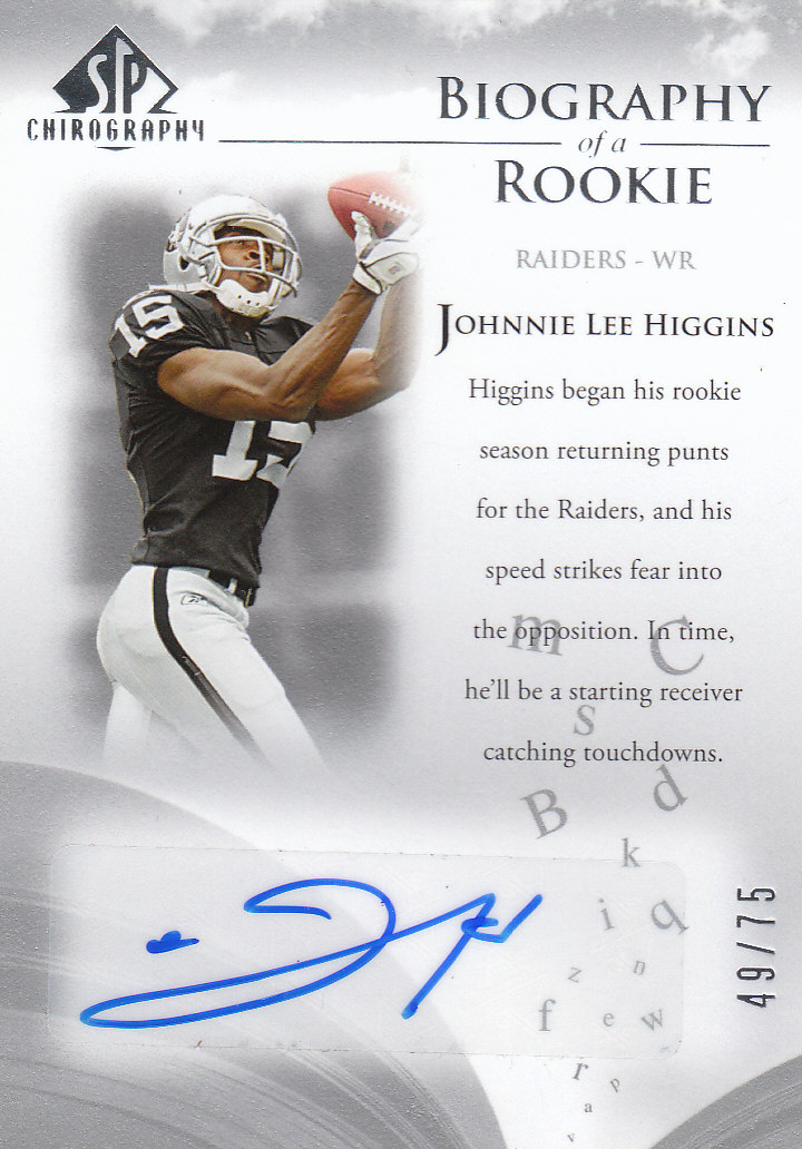 2007 SP Chirography (Upper Deck) Football Cards - Picture 2 of 43