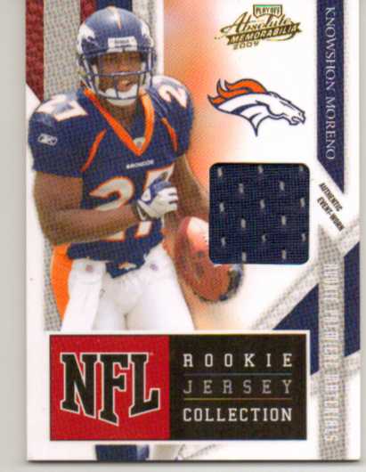 2009 Absolute Memorabilia Rookie Jersey Collection #9 Knowshon Moreno