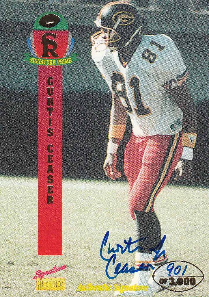 1995 Signature Rookies Signature Prime Autographs #9 Curtis Ceaser