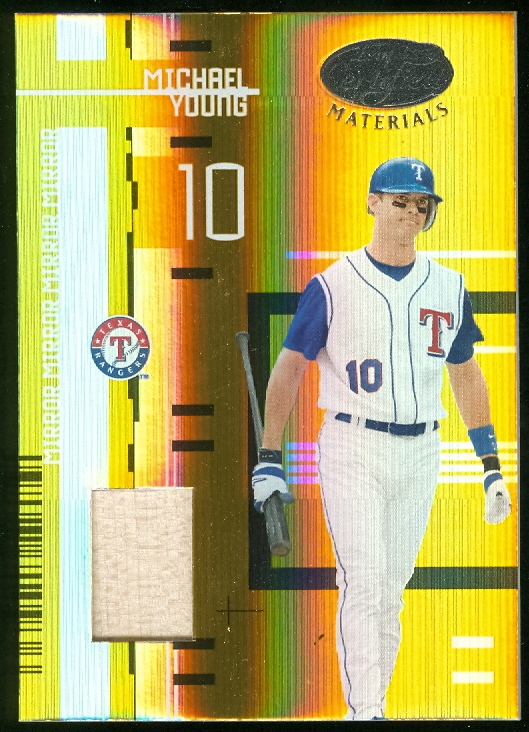 2005 Leaf Certified Materials Mirror Bat Gold #109 Michael Young