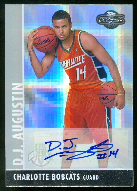 2008-09 Topps Co-Signers Rookie Autographs Hyper Silver #109 D.J. Augustin