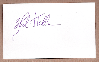 Hal Keller Auto 3x5 index card Autograph Played 1949-52 Washington Senators (NC184)