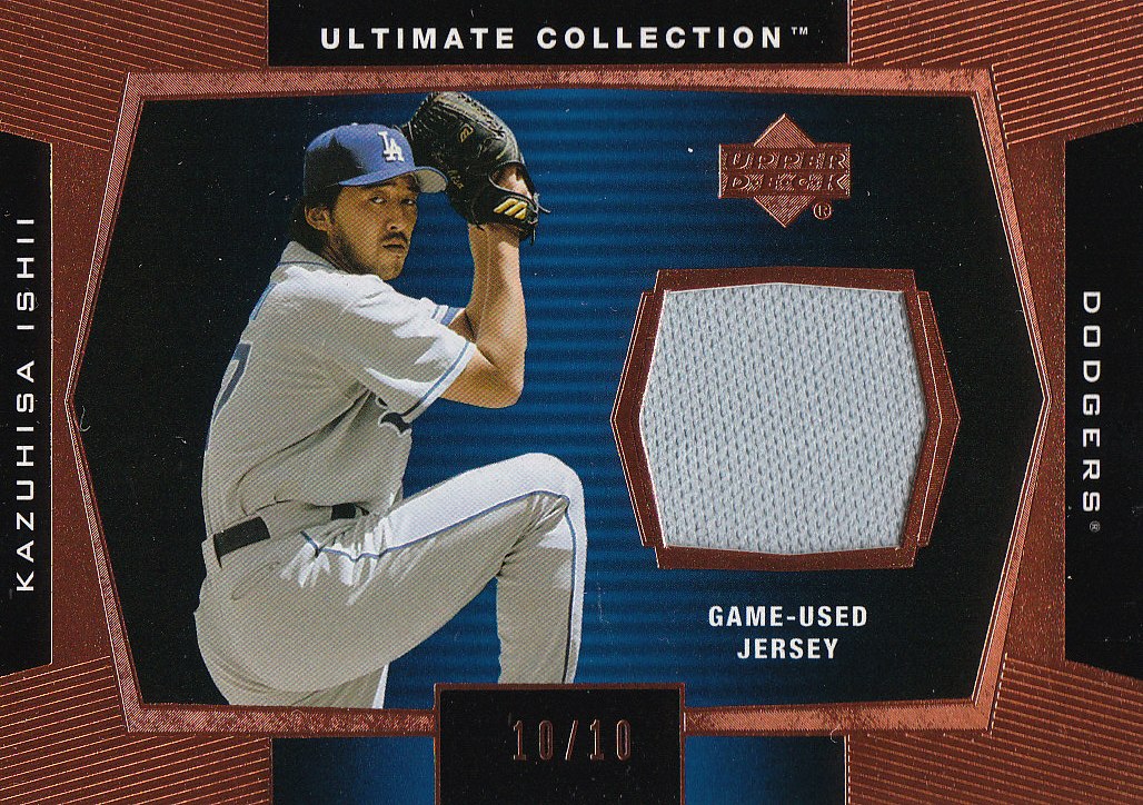 2003 Ultimate Collection Game Jersey Tier 1 Copper #KI Kazuhisa Ishii Arms Up