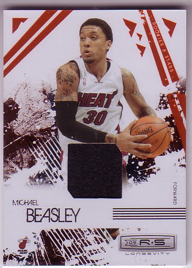 2009-10 Rookies and Stars Longevity Materials Ruby #48 Michael Beasley/250
