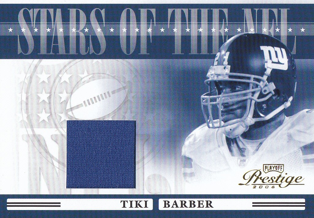 2006 Playoff Prestige Stars of the NFL Jerseys #30 Tiki Barber