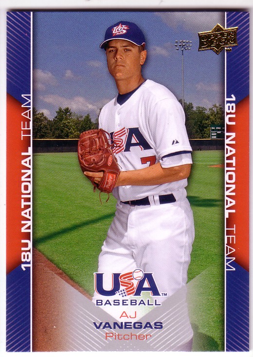 2009-10 USA Baseball #USA40 A.J. Vanegas