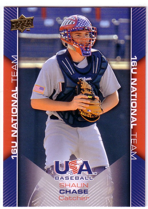 2009-10 USA Baseball #USA44 Shaun Chase