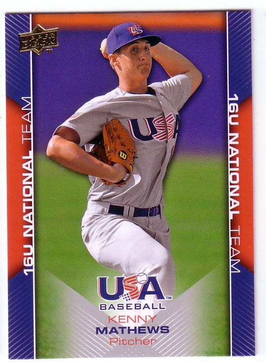 2009-10 USA Baseball #USA56 Kenny Mathews