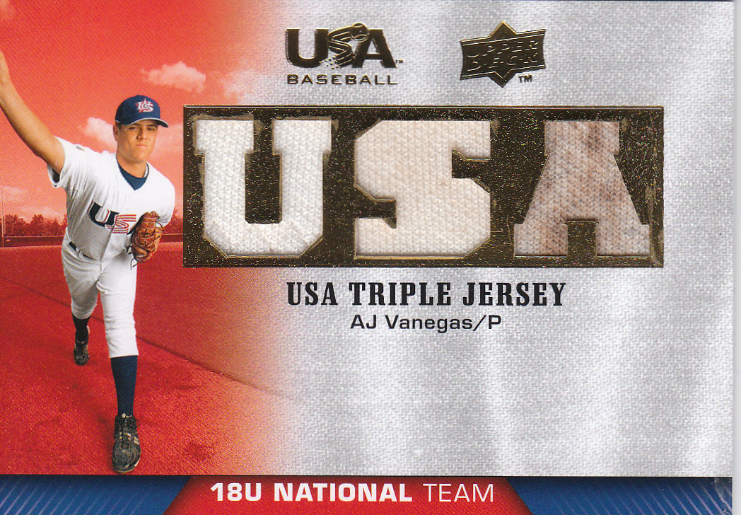 2009-10 USA Baseball 18U National Team Jerseys #AV A.J. Vanegas